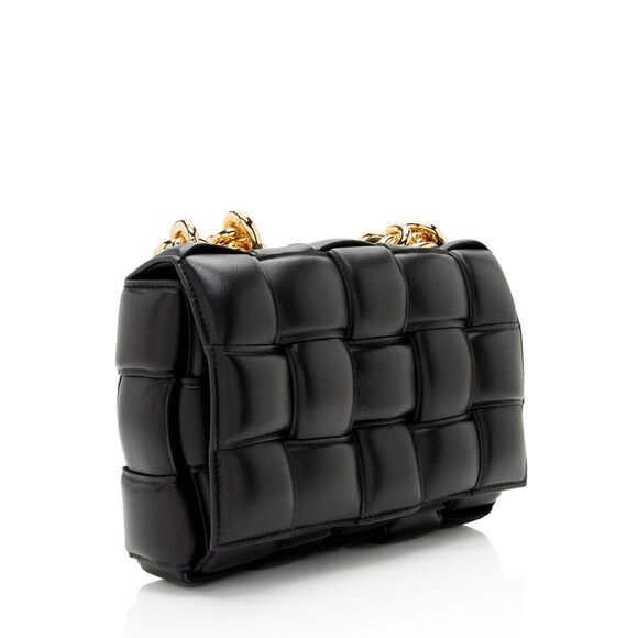 Bottega Veneta Lambskin Cassette Chain Maxi Shoulder Bag - Picture 2 of 16